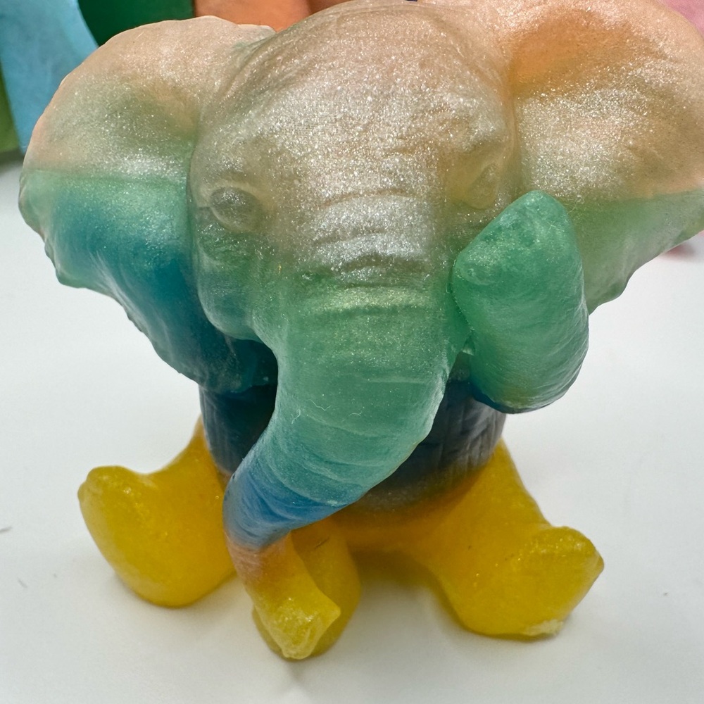 Premium handcrafted goats milk elephant soap-use for decor or personal use.